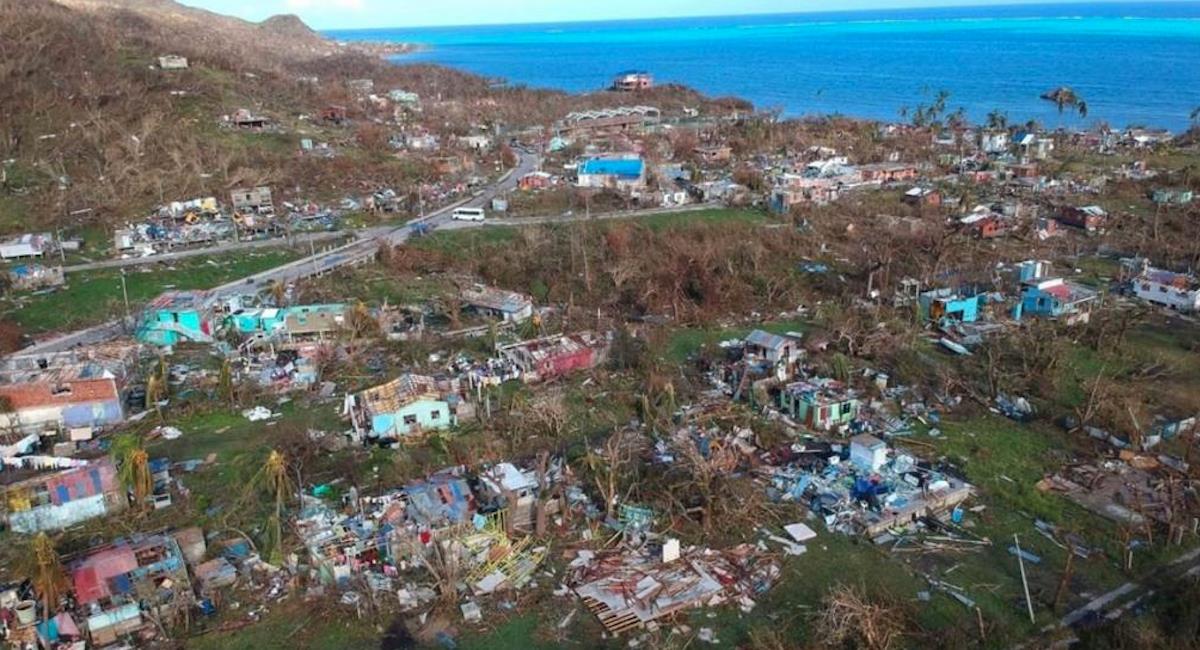 Iota es el peor desastre natural que ha vivido la costa caribe. Foto: Twitter @thearchipielago
