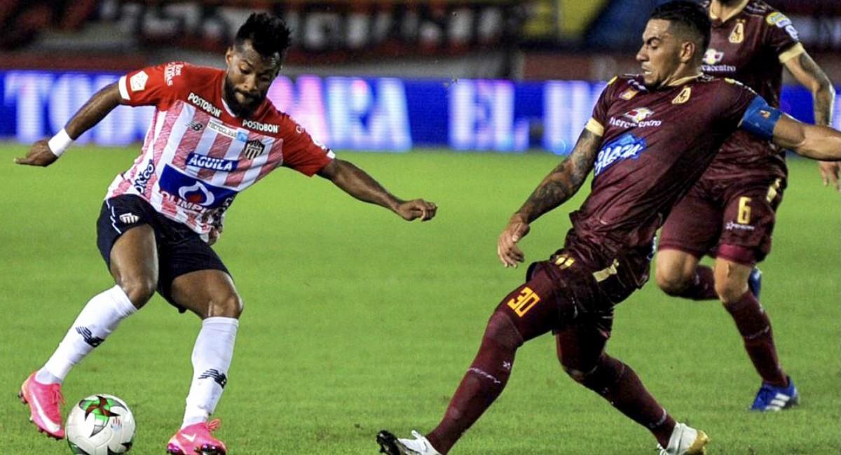 Junior venció al Tolima por la mínima. Foto: Twitter Prensa redes Deportes Tolima.