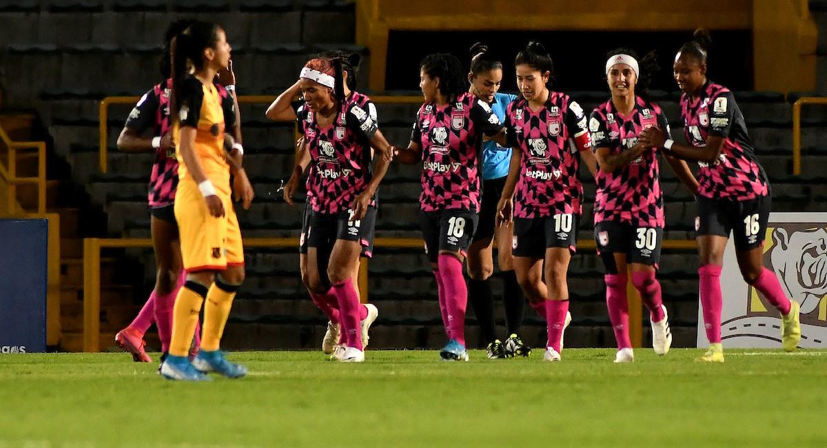 Santa Fe clasificó a la Final de la Liga Femenina. Foto: Twitter Prensa redes Dimayor.