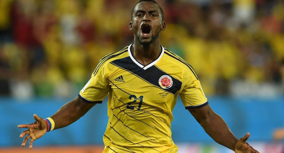 Jackson Martínez hizo parte de la Selección Colombia en el Mundial de Brasil 2014. Foto: Twitter @SC_ESPN