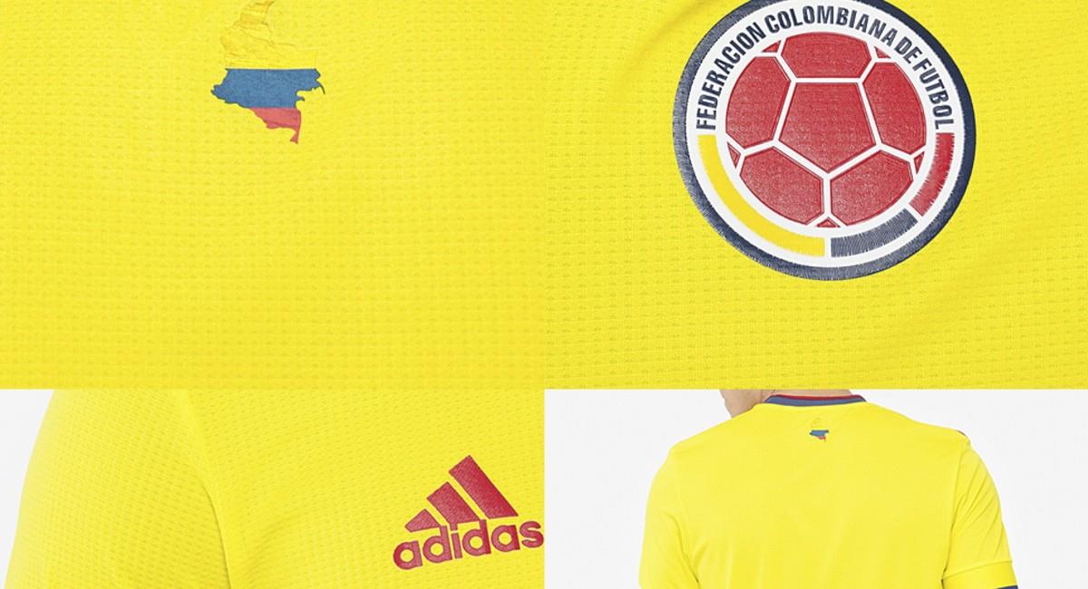 Así podría lucir la nueva camiseta de la Selección Colombia. Foto: Twitter @EleteTSC
