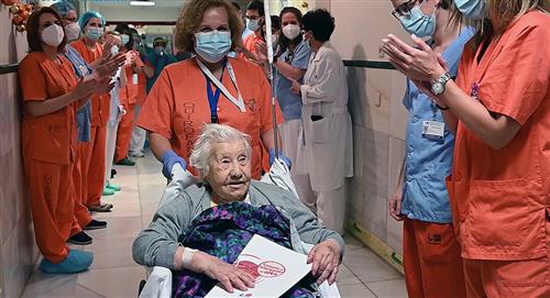 Elena, la mujer de 104 años que superó el coronavirus