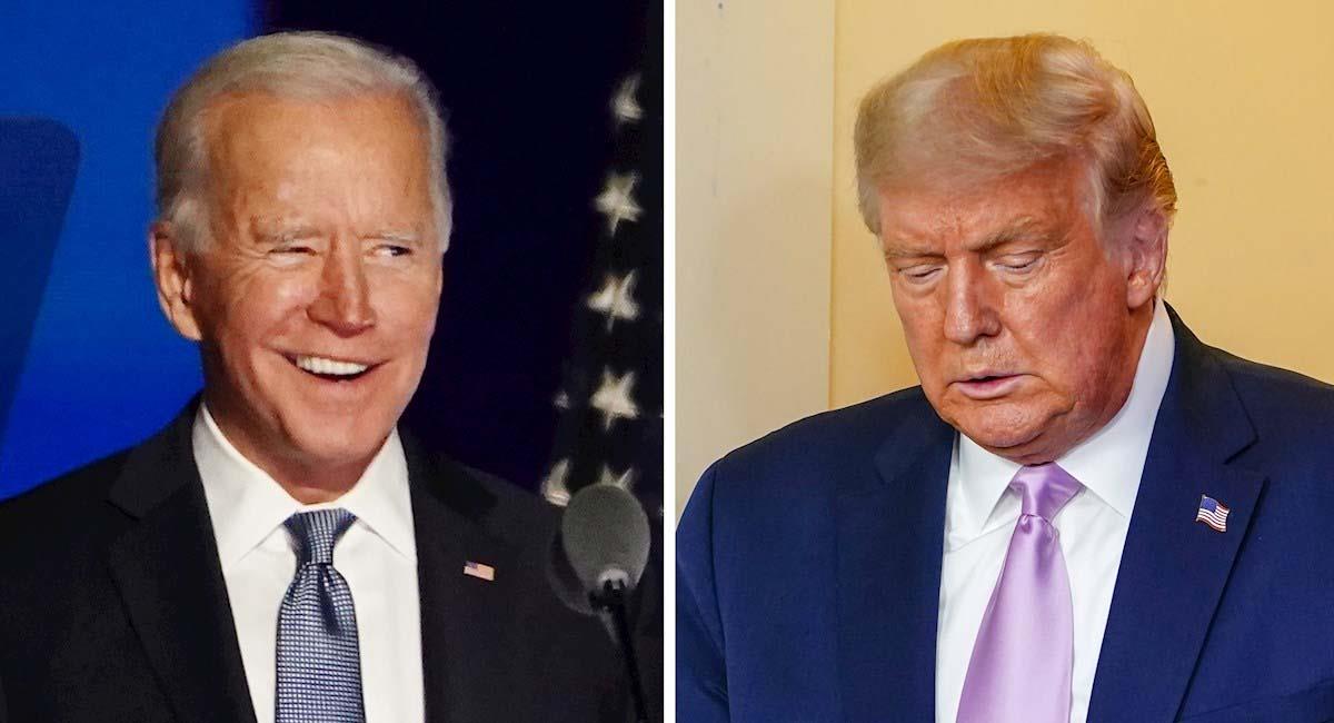 Joe Biden (i) derrotó al actual presidente, Donald Trump (d). Foto: EFE