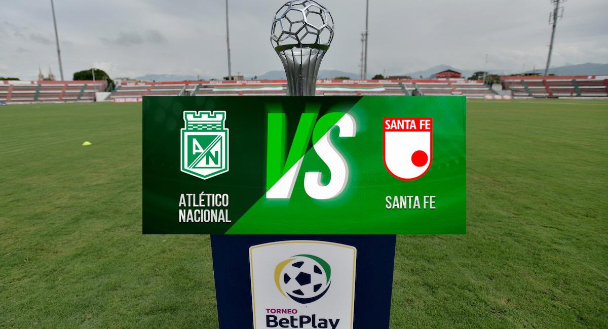 Atlético Nacional e Independiente Santa Fe conformarán el partido más importante de la Liga BetPlay I 2021. Foto: Facebook Dimayor