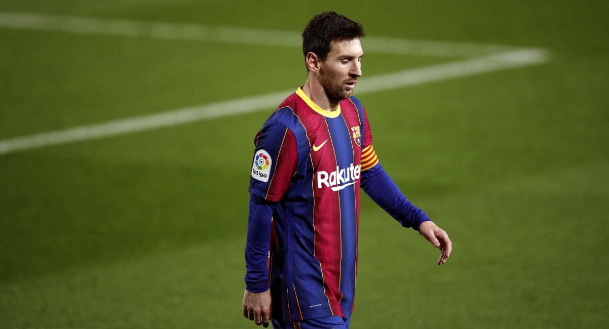 Lionel Messi, durante el partido de liga contra Real Sociedad en diciembre de 2020. Foto: EFE