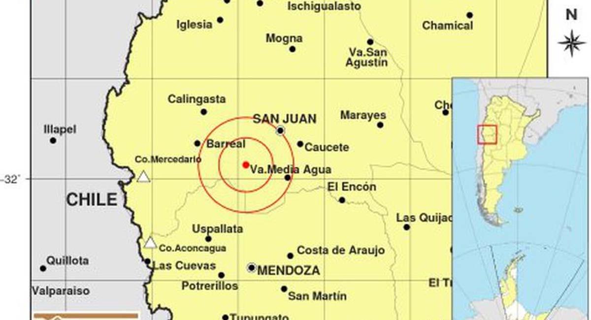San Juan fue el epicentro del fuerte temblor. Foto: Twitter / @NormaFe71774279