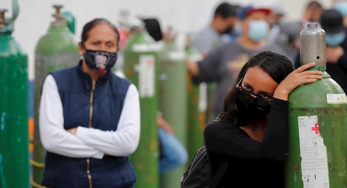 México reporta 1.539 nuevos decesos y 20.548 contagios de la covid-19. Foto: EFE