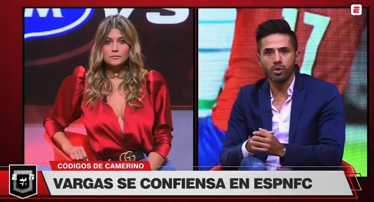Fabián Vargas en el programa Nexo de ESPN Colombia. Foto: Twitter @ESPNColombia