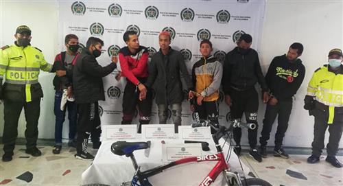 Banda de ladrones venezolanos de bicicletas fue capturada en Bogotá