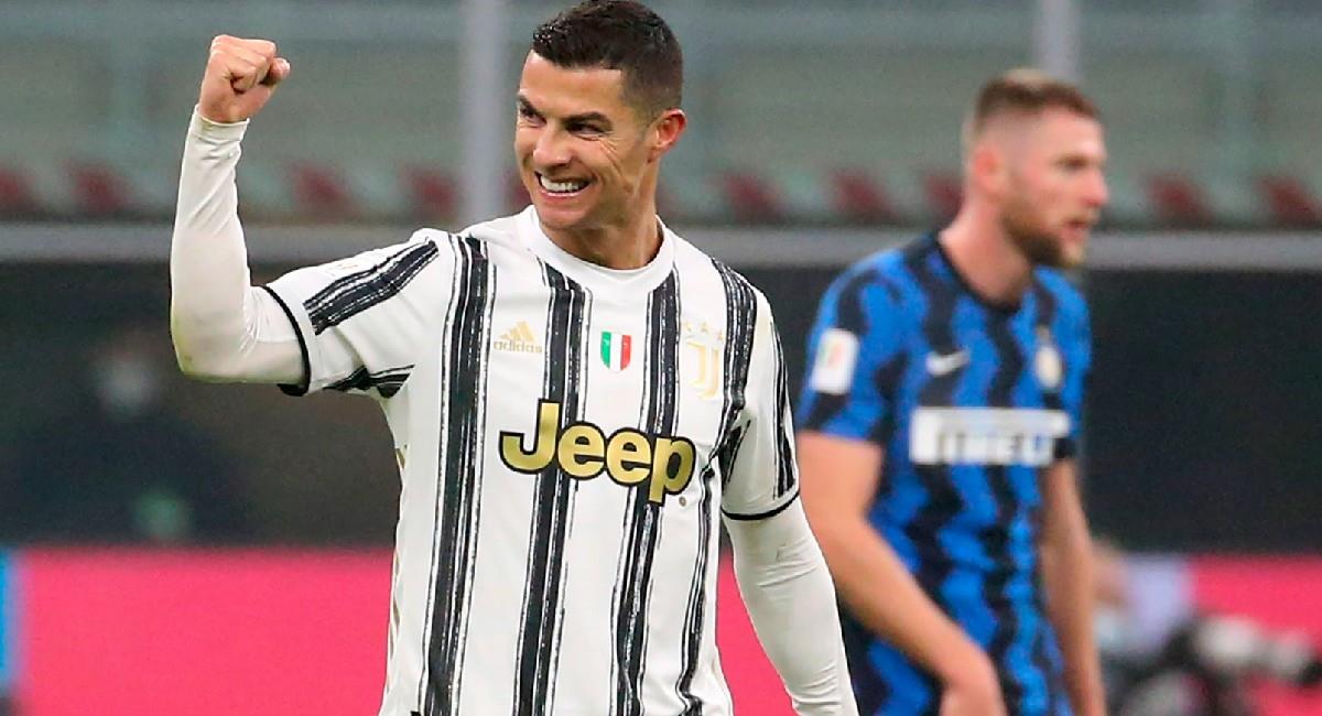 Cristiano Ronaldo anota doblete ante Inter de Milán en Coppa Italia. Foto: EFE