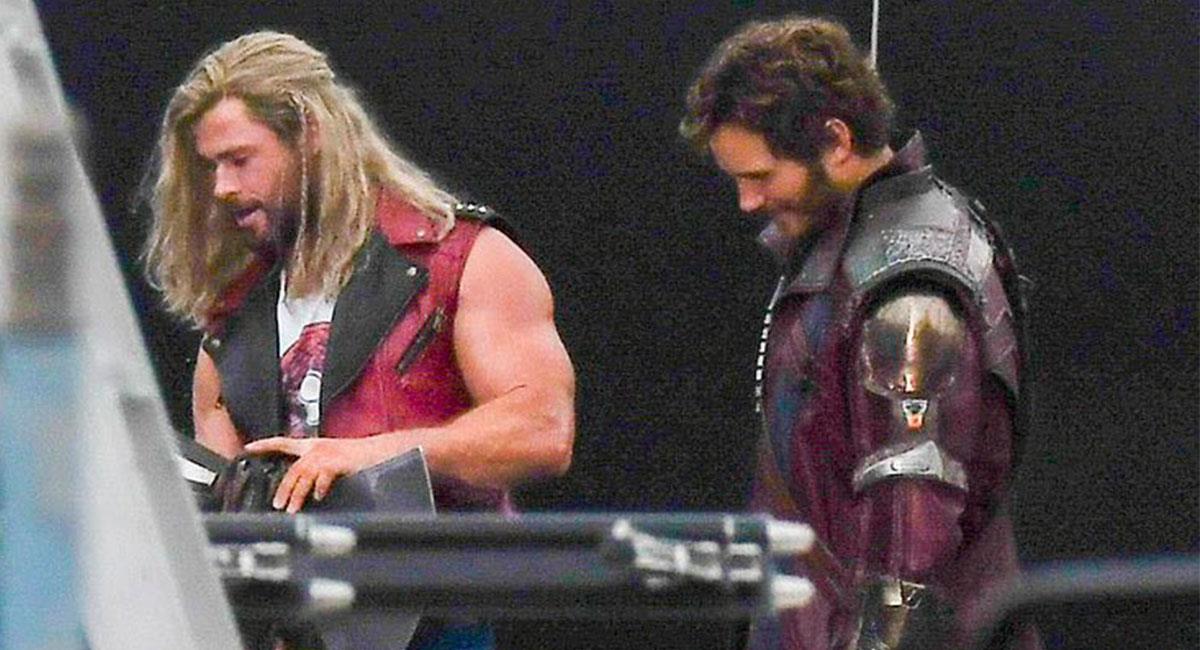 Thor Y Star Lord serán algunos de los personajes de "Thor Love and Thunder". Foto: Twitter @DailyMail