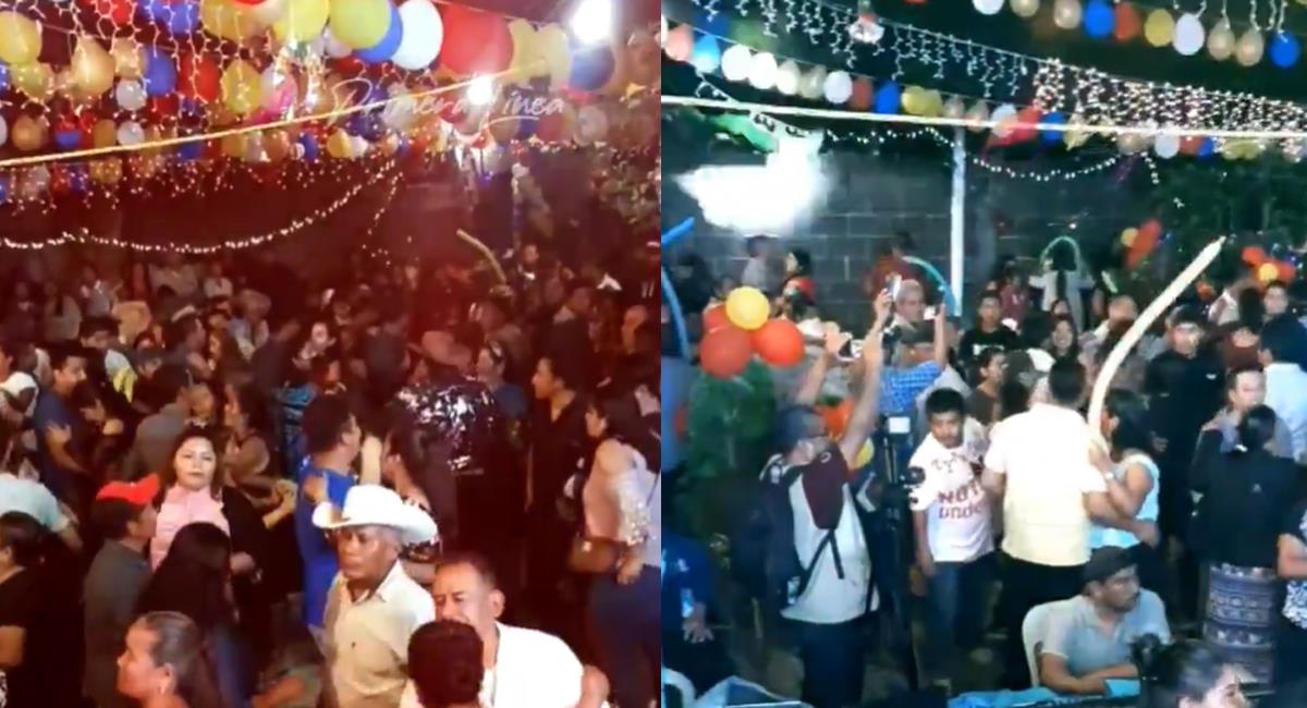 Santiago de Choápam celebró una fiesta patronal y 400 personas del municipio resultaron contagiadas de la COVID-19. Foto: Twitter @esprimeralinea