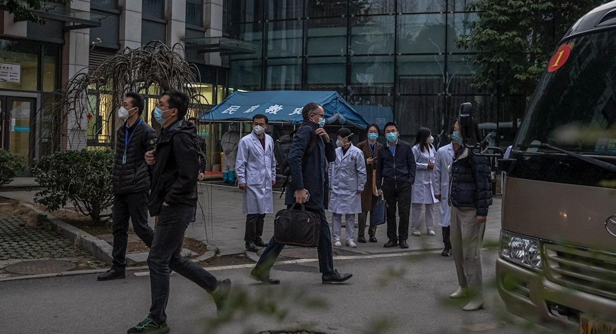 Investigaciones de la OMS en Wuhan. Foto: EFE