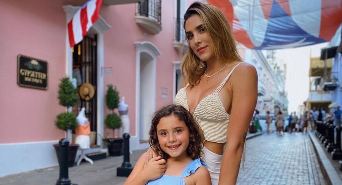 Daniela Ospina junto a su hija Salomé Rodríguez. Foto: Instagram
