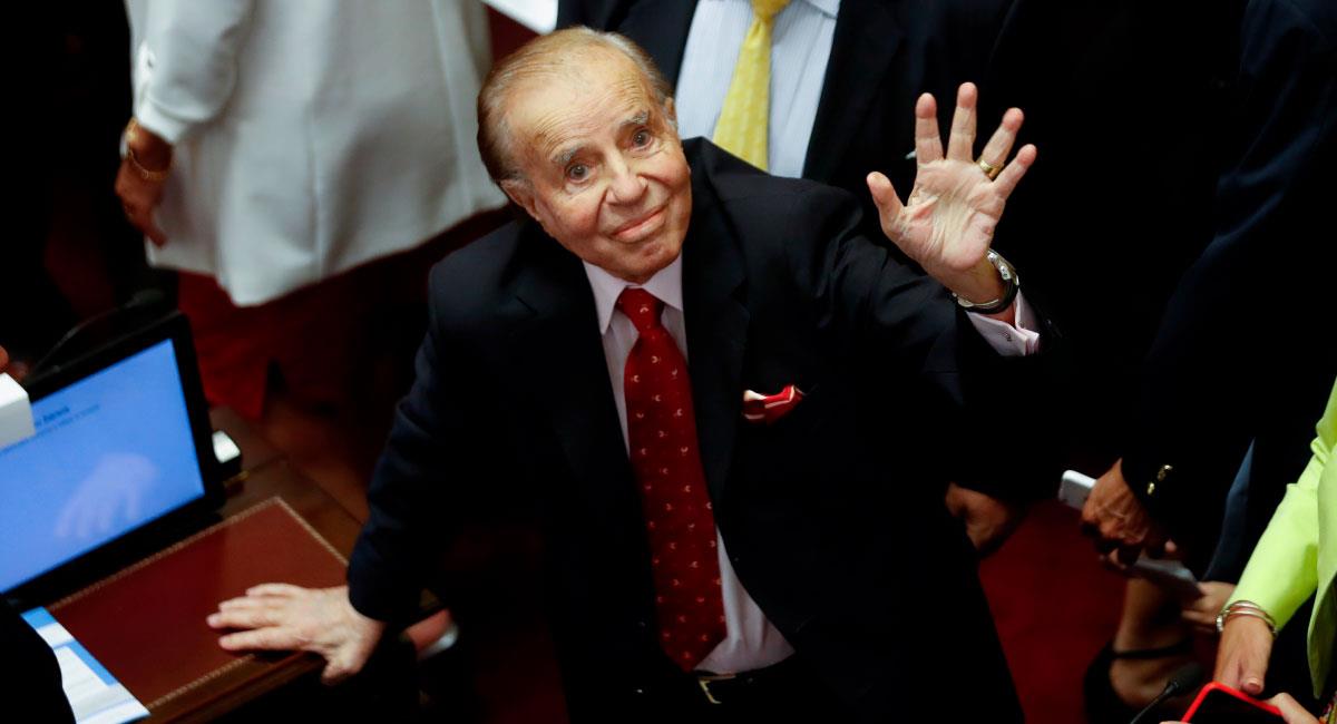 El ex presidente Carlos Saúl Menen, falleció a los 90 años este domingo. Foto: EFE