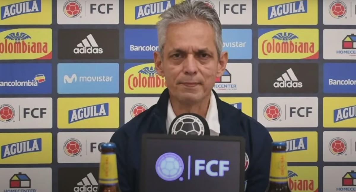 Reinaldo Rueda en rueda de prensa de la Selección Colombia. Foto: Youtube