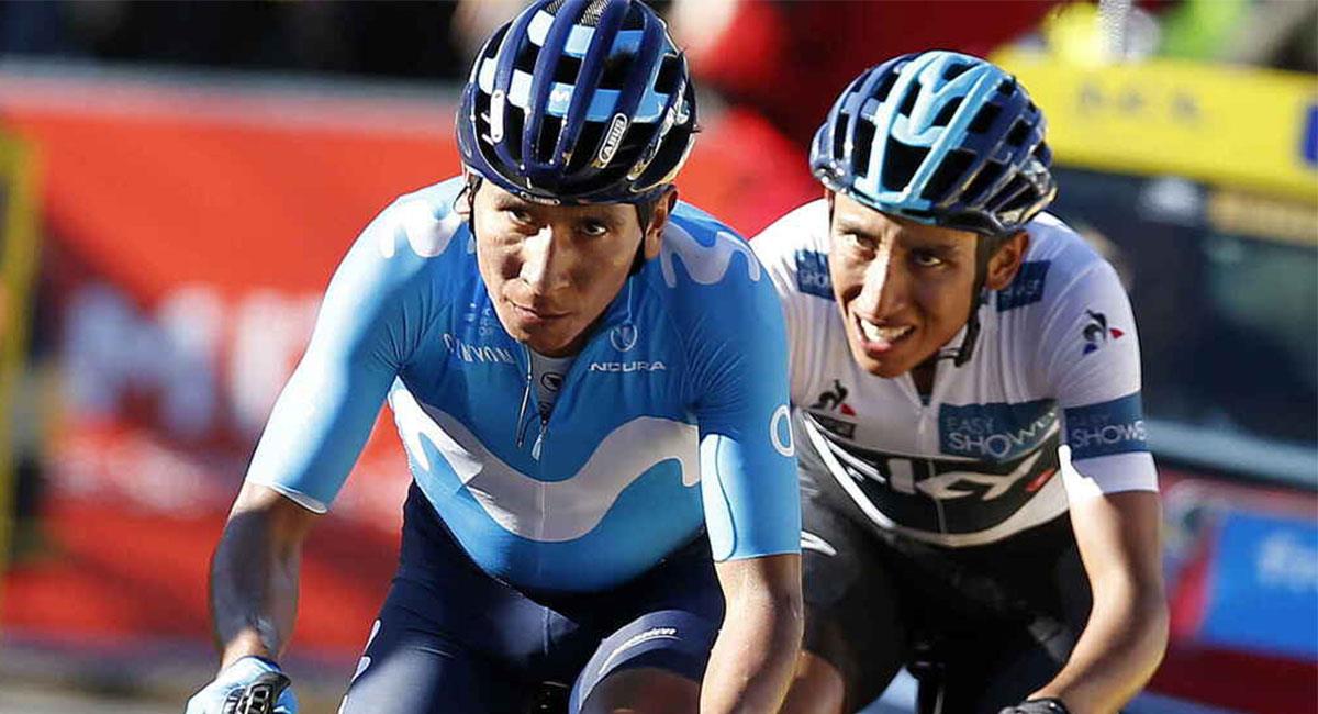 Nairo Quintana y Egan Bernal harán parte del Trofeo de Laigueglia. Foto: Twitter @ColCiclismo