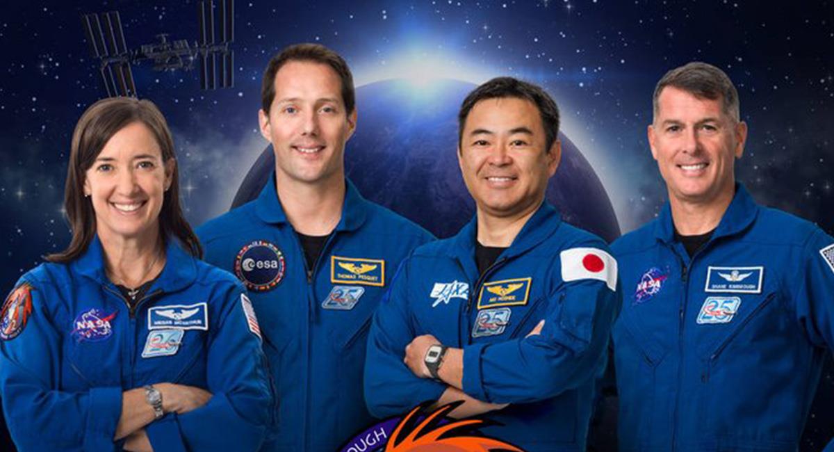 Los astronautas saldrán el próximo 20 de abril en la Crew-2, la segunda misión comercial. Foto: Twitter @Space_Station