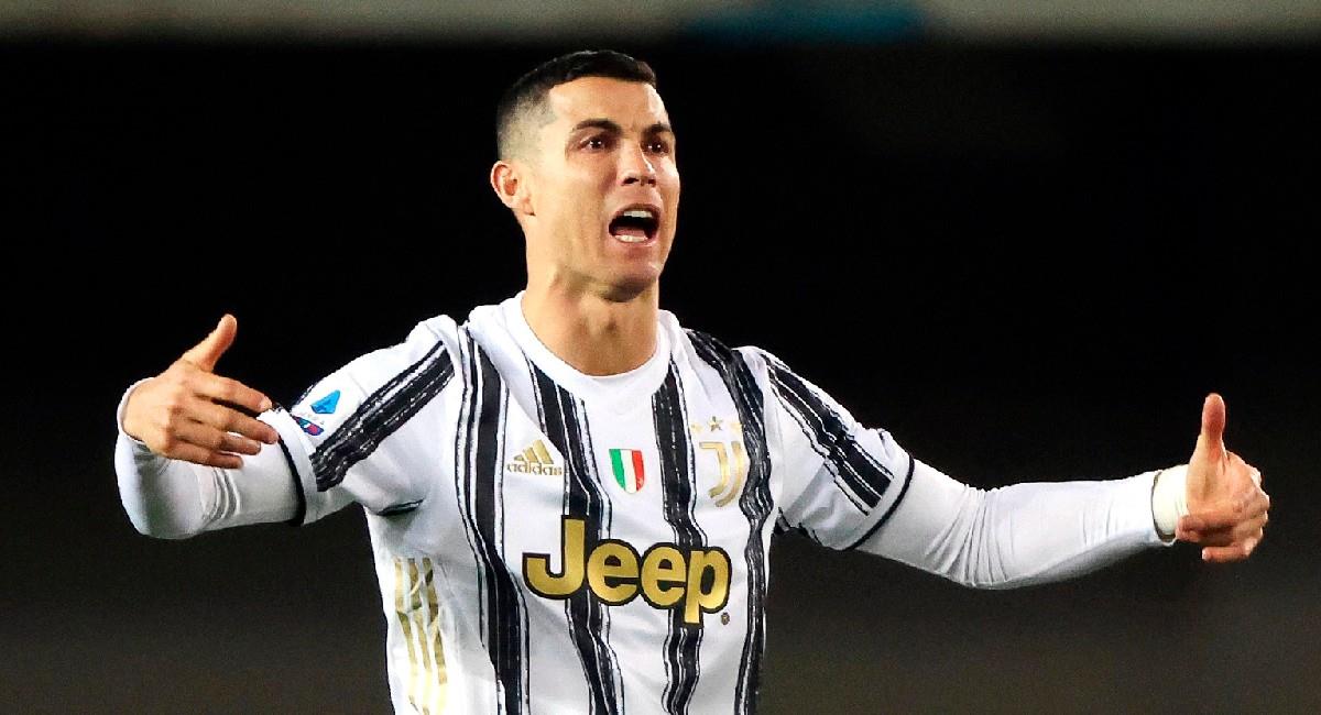 Cristiano Ronaldo anotó el tercero en la goleada de Juventus a Spezia. Foto: EFE