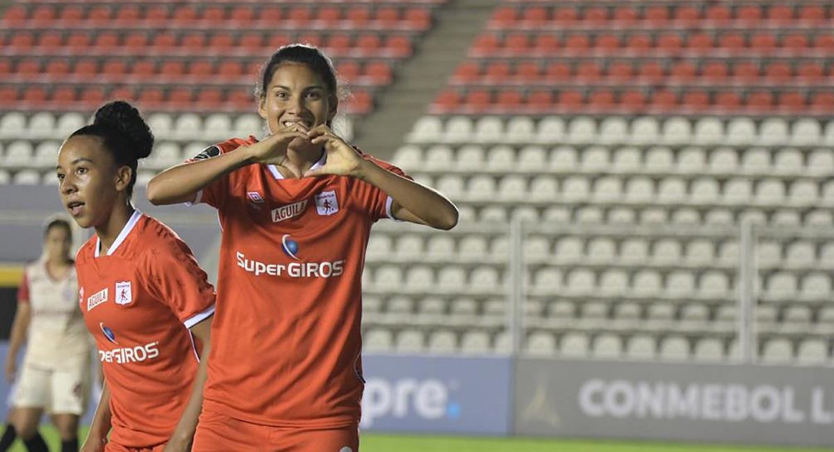América de Cali goleó a Universitario de Perú en el inicio de la Copa Conmebol Libertadores Femenina en Argentina. Foto: Twitter @AmericaCaliFem