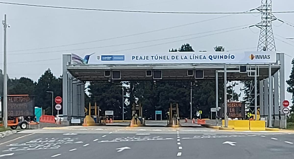 El Túnel de la Línea es el corredor vial más importante que conecta el Quindío con Cajamarca. Foto: Twitter @Ejercito_Div5