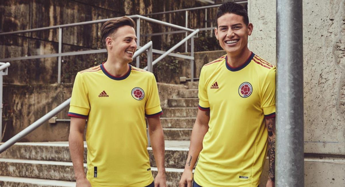Nueva camiseta de la Selección Colombia. Foto: Twitter Prensas redes Selección Colombia.