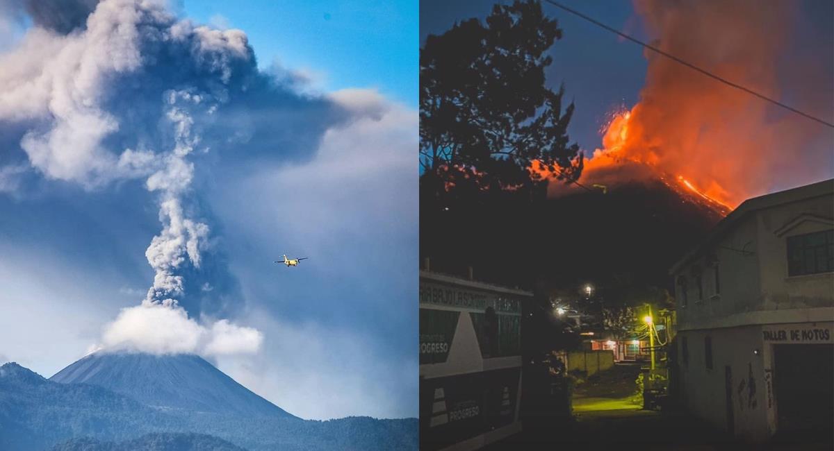 Las poblaciones cercanas al volcán Pacaya serán evacuadas debido al flujo de lava y expulsión de gases y material balístico. Foto: Facebook Nuestro Diario/ Odalis Díaz