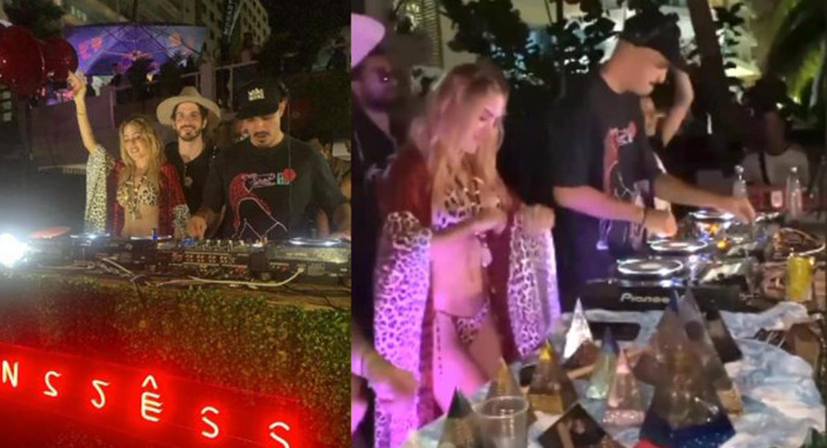 Una exclusiva y multitudinaria fiesta electrónica con Natalia París como DJ se llevó a cabo en Cartagena, allí no existieron protocolos ni uso de tapabocas. Foto: Twitter @zonacero