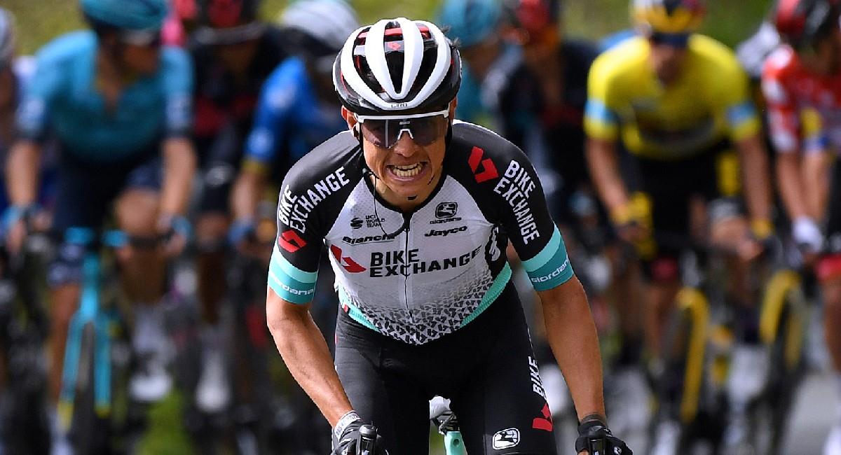 Esteban Chaves por poco se lleva la etapa 4 de la Vuelta al País Vasco. Foto: Twitter @GreenEDGEteam