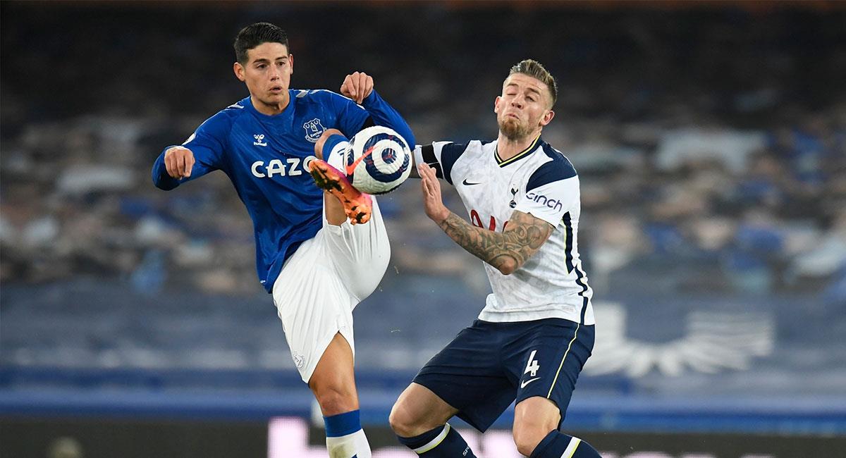 James Rodríguez tuvo un buen partido ante Tottenham pese a no lograr la victoria. Foto: EFE