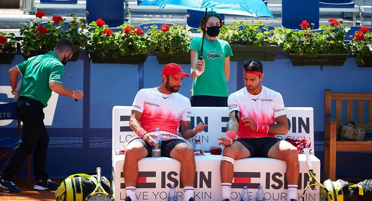 Juan Sebastián Cabal y Robert Farah clasifican a la final del ATP 500 de Barcelona Conde de Godó. Foto: Twitter