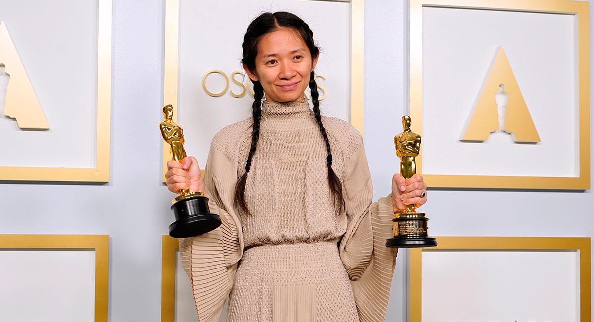 Chloe Zhao fue la gran ganadora de los últimos Premios Oscar. Foto: EFE