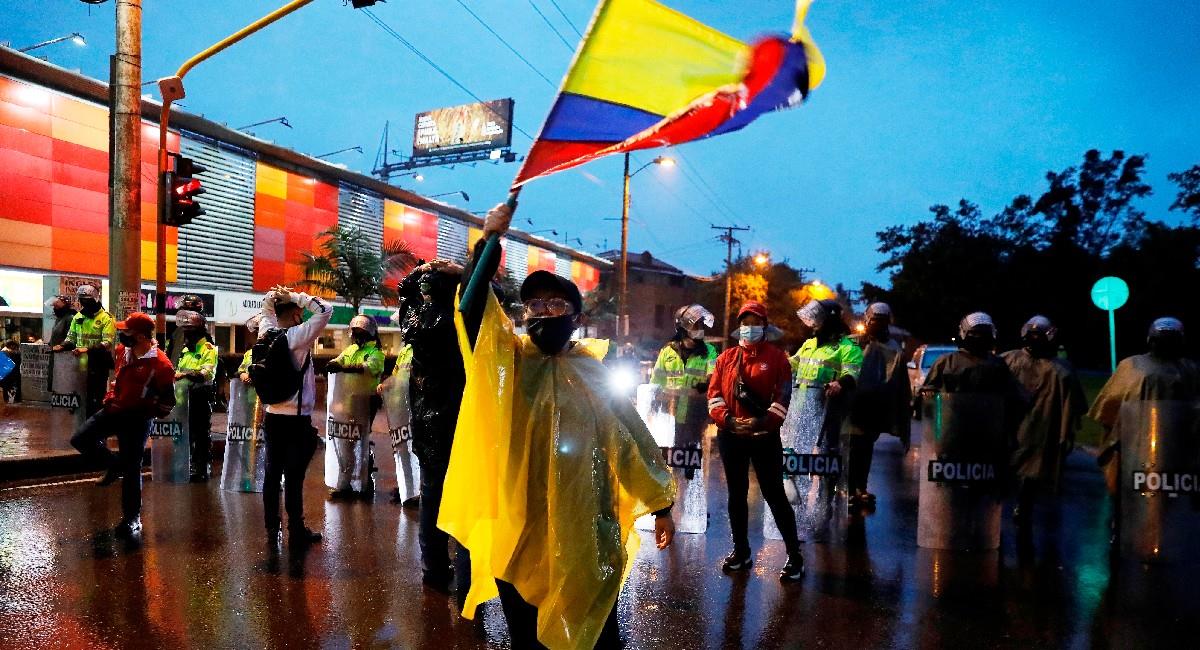 Las protestas en Colombia siguen y el mundo se solidariza con el país. Foto: EFE