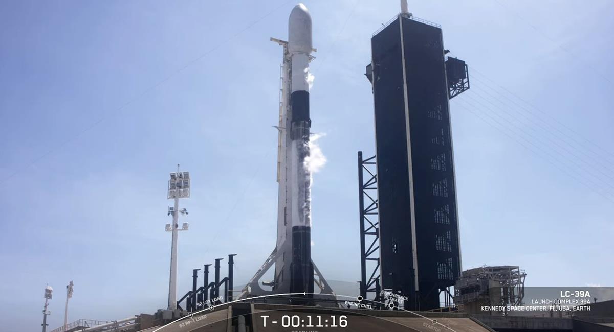 El lanzamiento se llevó a cabo desde el complejo de la Estación Espacial de Cabo Cañaveral. Foto: Twitter @ActualSpaceX