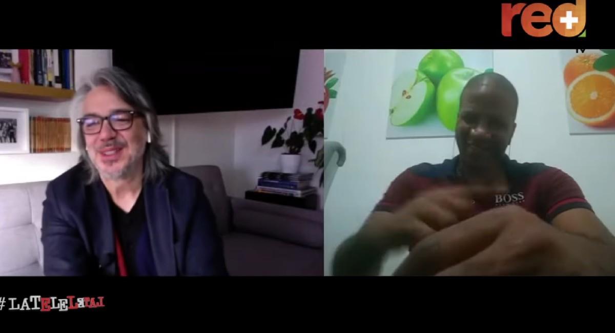 Hamilton Ricard en entrevista con Martín de Francisco en La Tele Letal. Foto: Youtube Canal RedMas TV