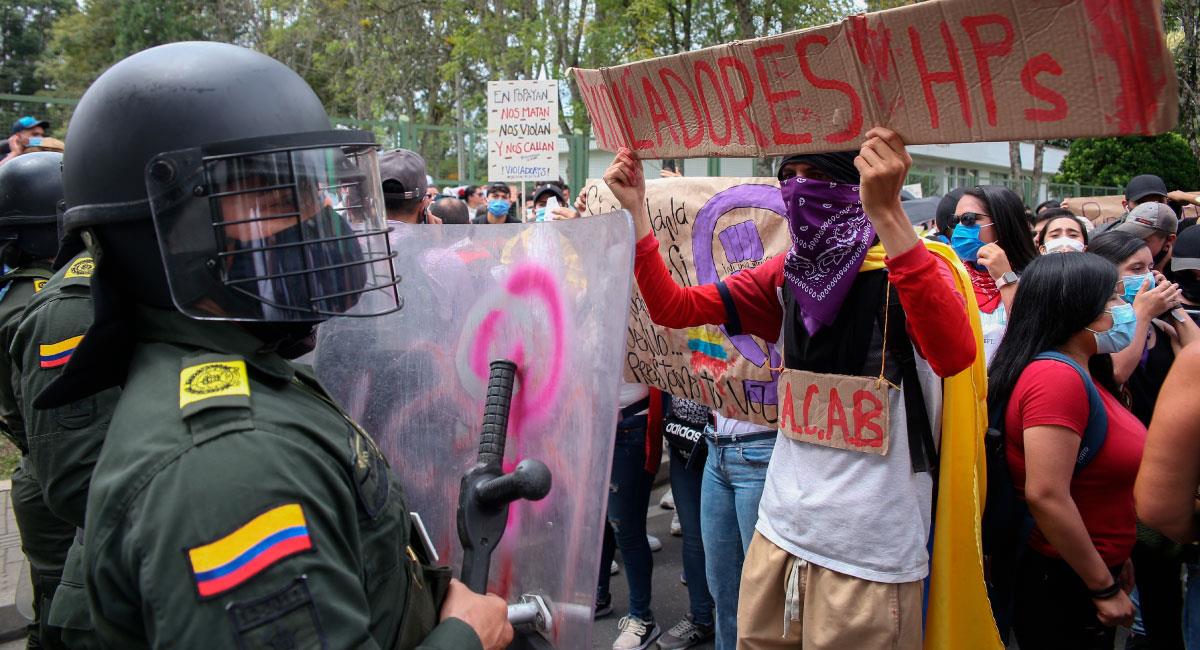 Colombia completa 18 días de protestas contra el Gobierno de Iván Duque. Foto: EFE