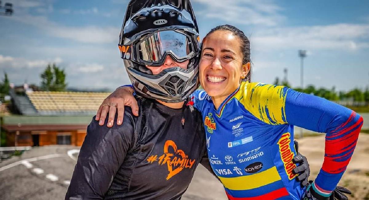 Mariana Pajón, bicicrosista colombiana. Foto: Twitter @UCI_BMX_SX