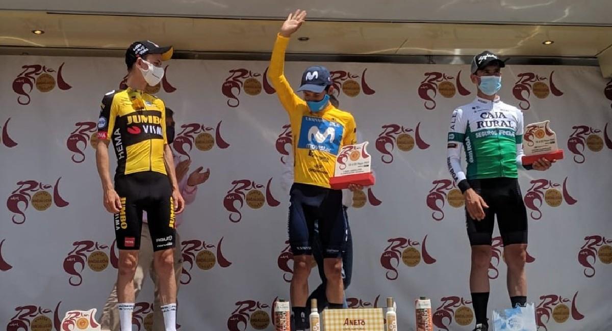 Superman López se coronó campéon de la Vuelta a Andalucía 2021. Foto: Twitter @VCANDALUCIA