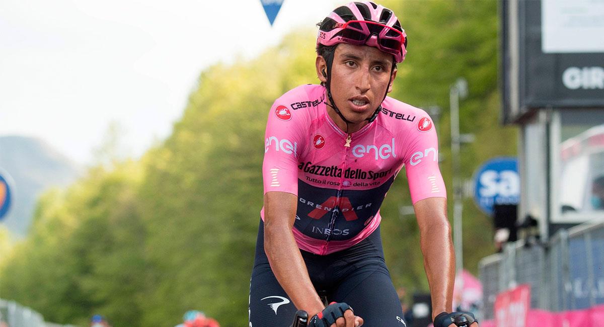 Egan Bernal está a dos etapas de coronarse en el Giro de Italia. Foto: EFE
