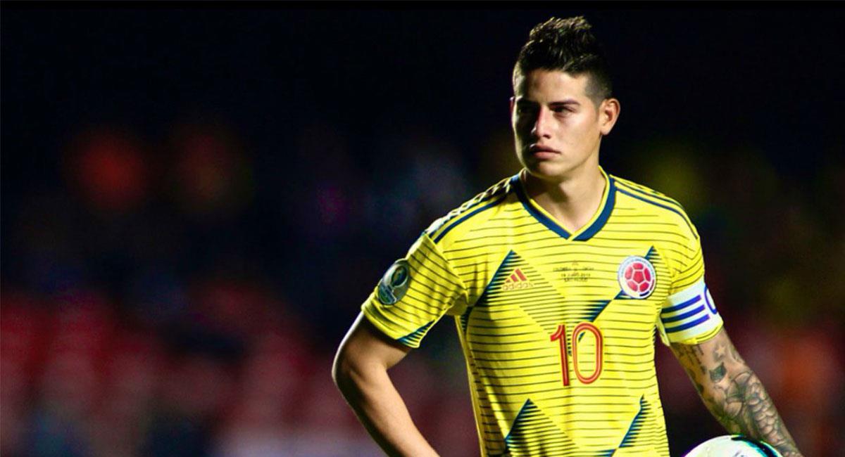 James Rodríguez fue desconvocado de la Selección Colombia. Foto: Twitter @FCFSeleccionCol