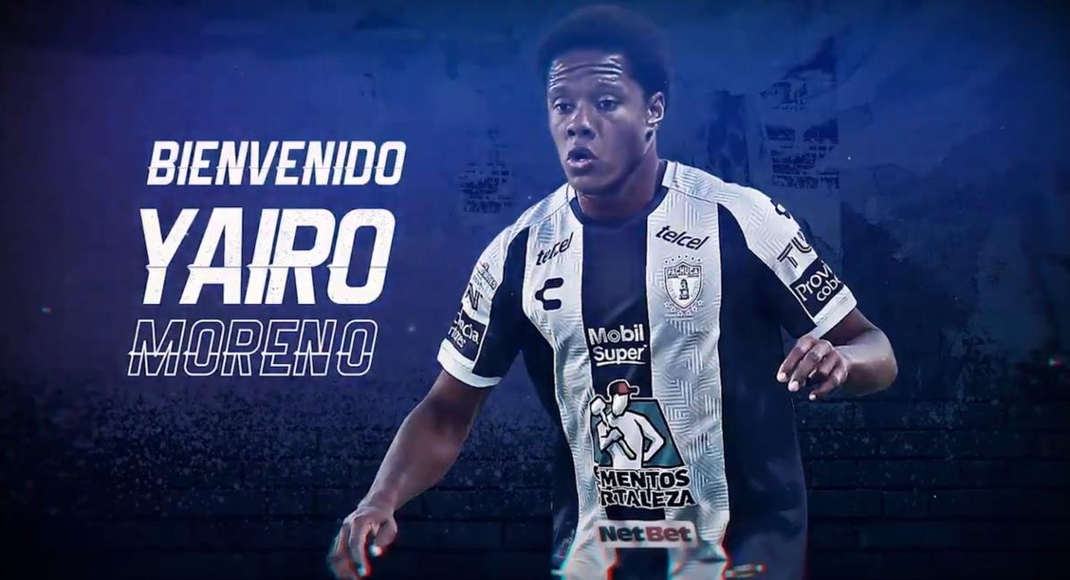 Yairo Moreno es nuevo jugador del Pachuca. Foto: Twitter Prensa redes Pachuca.