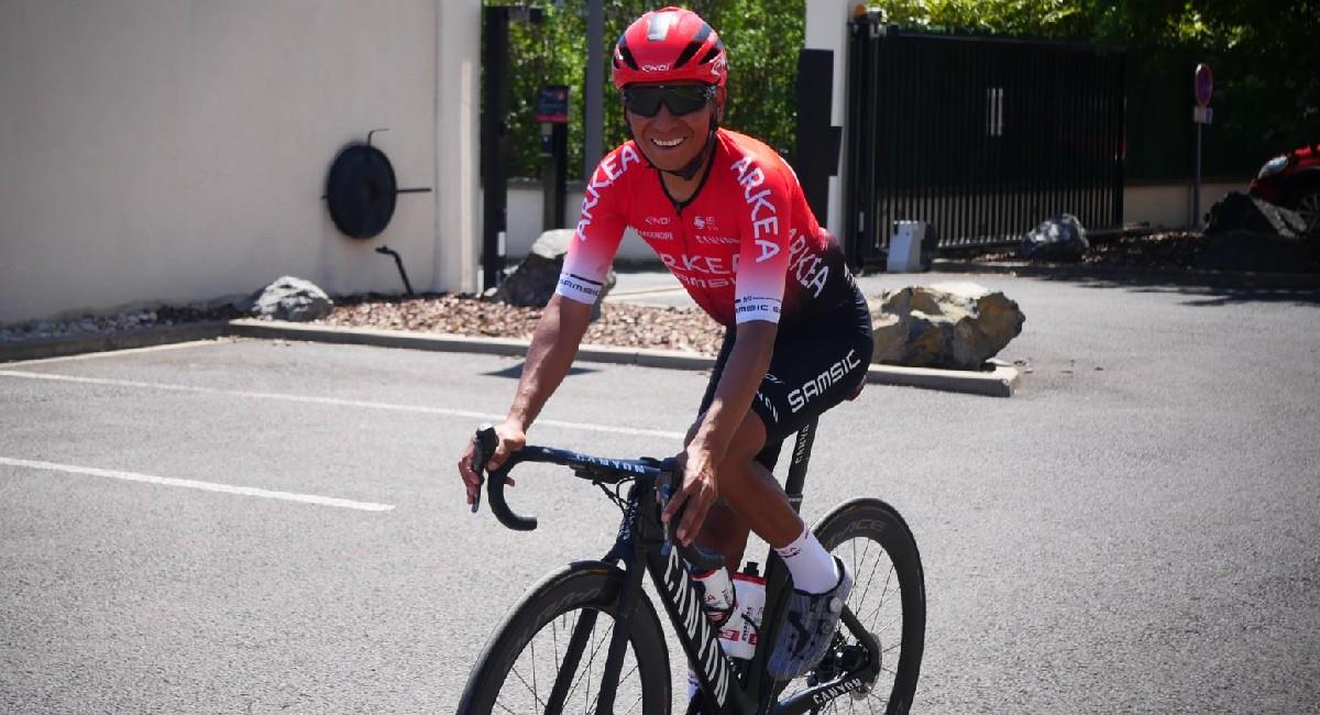 Nairo Quintana estará presente en el Critérium del Dauphiné. Foto: Twitter @Arkea_Samsic