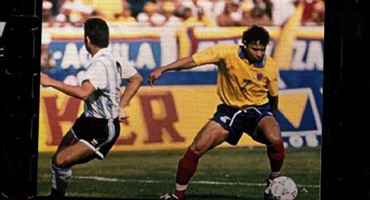 Iván René Valenciano macó uno de los goles de Colombia ante Argentina en 1993. Foto: Twitter @FCFSeleccionCol