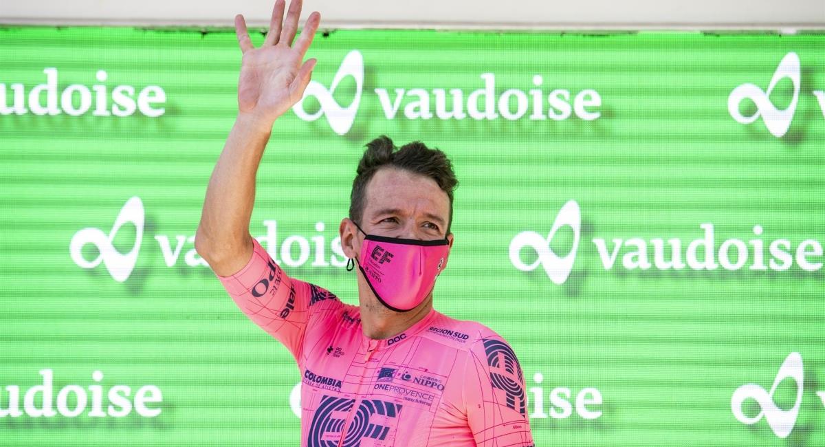 Rigoberto Urán subcampeón de la Vuelta a Suiza. Foto: EFE