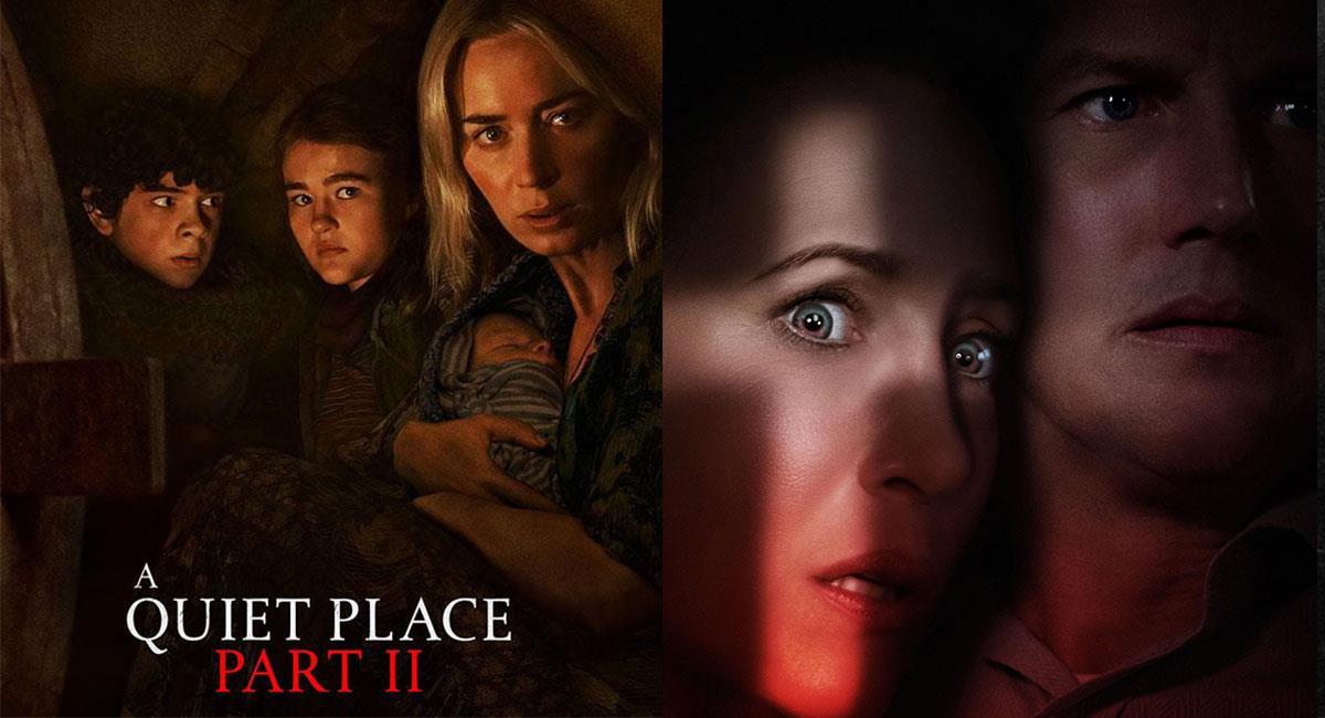 "A Quiet Place II" y "El Conjuro 3" lideraron por varias semanas las taquillas de cine. Foto: Twitter @quietplacemovie y @TheConjuring