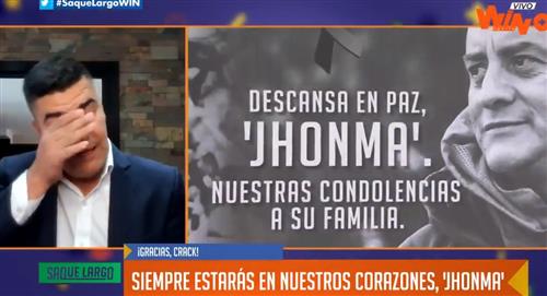 Eduardo Luis rompe en llanto tras fallecimiento de Jhon Mario Ramírez