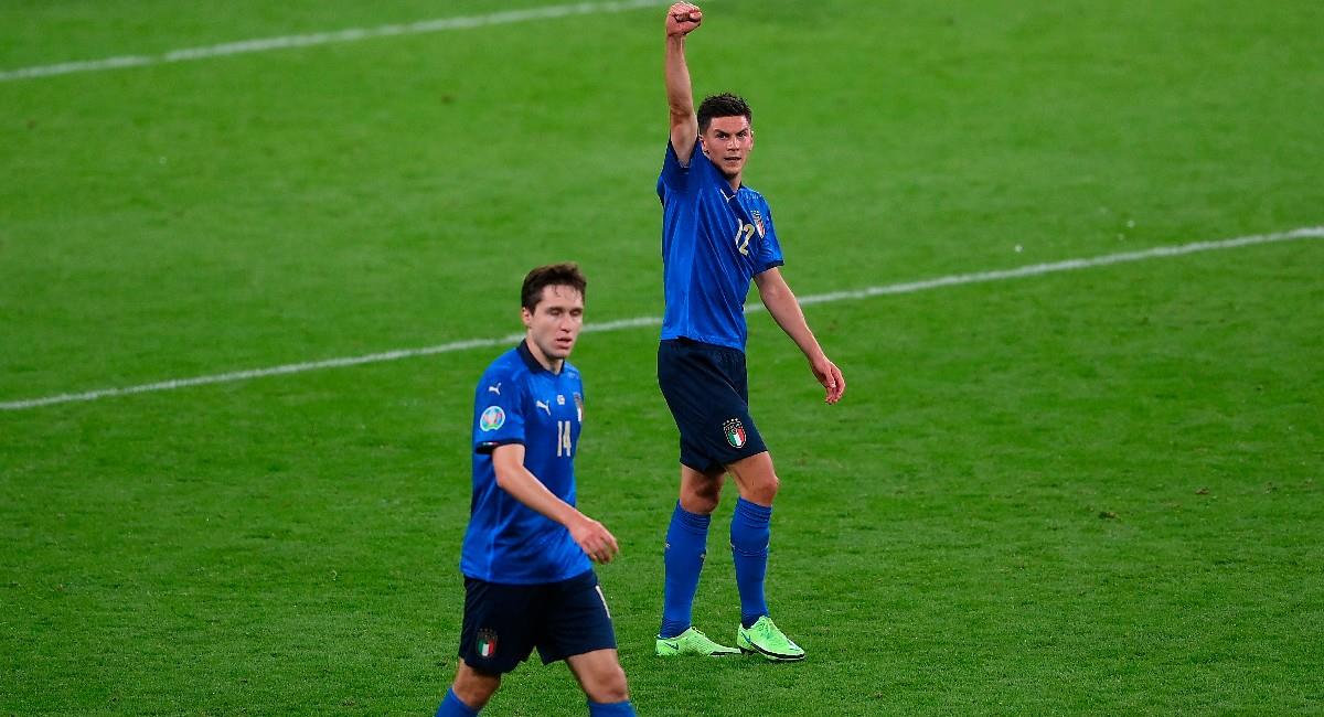 Italia celebra su victoria ante Austria y clasificó a los cuartos de final de la Eurocopa. Foto: EFE