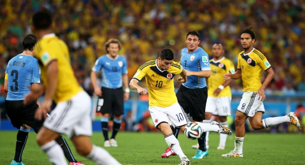 7 años del histórico gol de James en Brasil 2014. Foto: Twitter Prensa redes Selección Colombia.