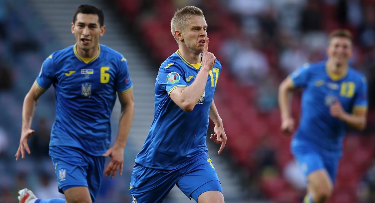 Ucrania derrotó a Suecia en el tiempo complementario y clasificó a cuartos de final de la Eurocopa 2020. Foto: Twitter @Euro2020