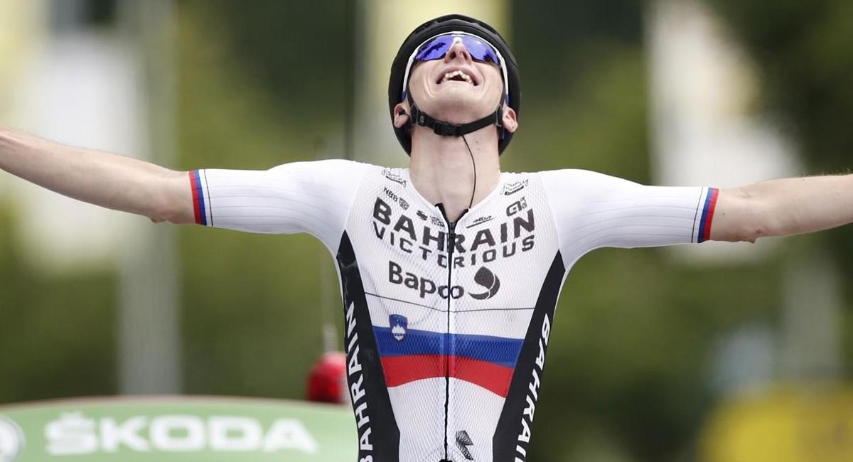 Matej Mohoric, gana la etapa 7 del Tour de Francia 2021. Foto: EFE